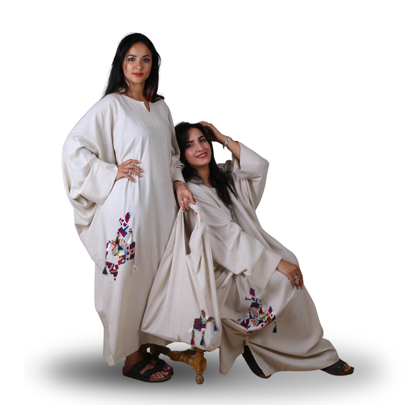 Ensemble ASALA ELEGANCE en lin naturel
